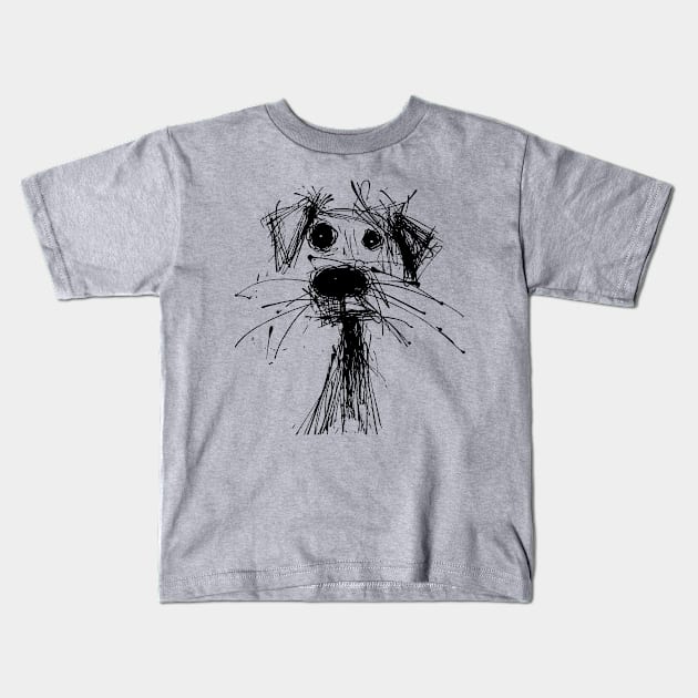 dog pet pooch Kids T-Shirt by Supertrooper